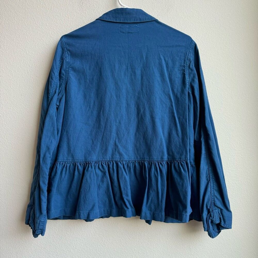 The Great. Flutter Army Jacket Utility Button Blu… - image 6